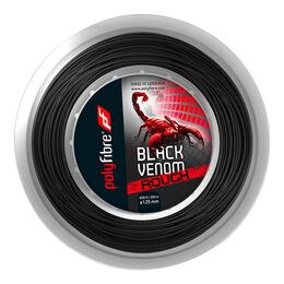 Cordajes De Tenis Polyfibre Black Venom Rough 200m schwarz